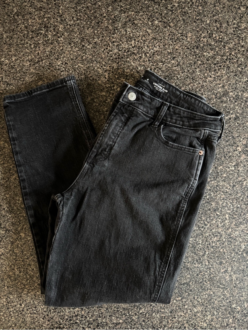 Old Navy Vintage Slim Black Jeans Size 8P - never worn